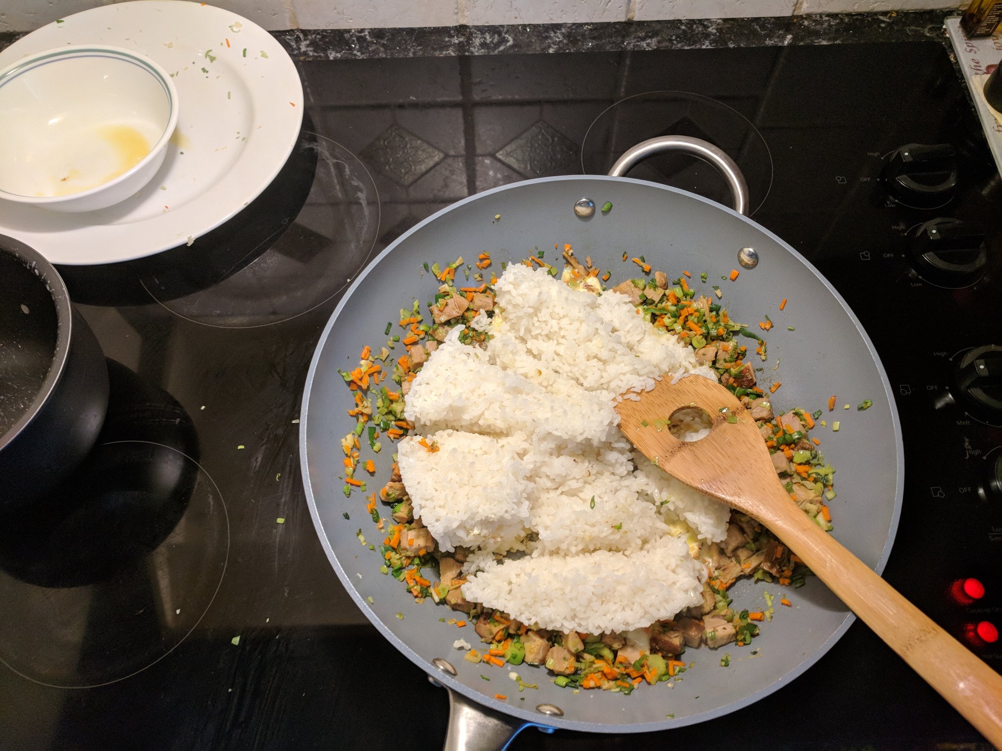 throw the rice in now